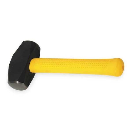 Hand Drilling Hammer,3 Lb,Fiberglass