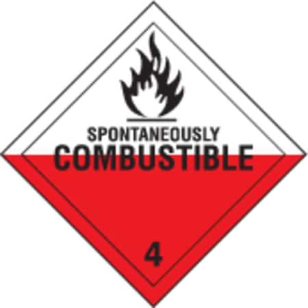 DOT Container Placard, 10-3/4" H, 10-3/4" W, 63447