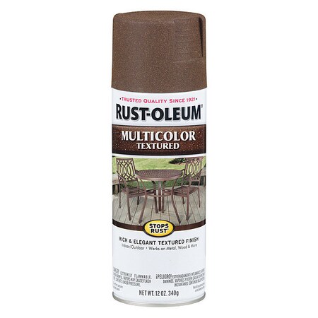 Textured Spray Paint, Autumn Brown, Textured, Solvent, 12 Oz