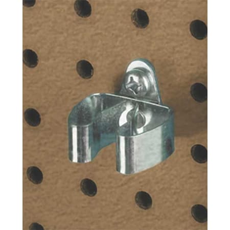 1/2 In. to 1 In. Hold Range Steel Standard Spring Clip for 1/8 In. and 1/4 In. Pegboard, PK10
