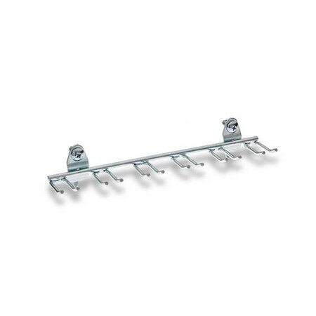 8-1/8 In. W Steel Multi-Prong Tool/Wrench Holder for 1/8 In. and 1/4 In. Pegboard, PK5