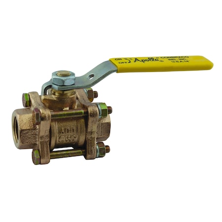 3/4" FNPT Bronze Ball Valve Inline