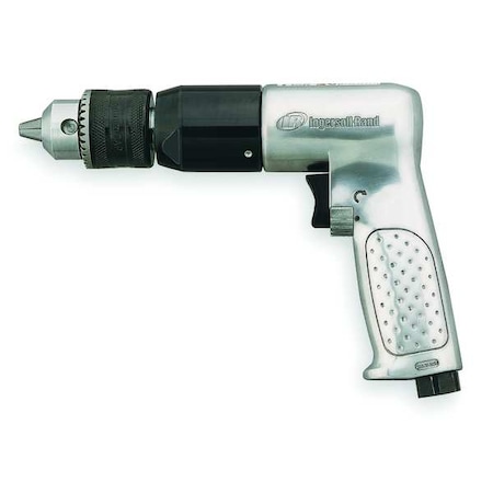 3/8" Keyed Chuck, Reversible Air Drill, 500 RPM, 0.5 HP