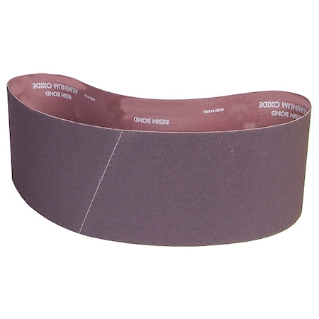 Sanding Belt, 6 in W, 48 in L, Coated, Aluminum Oxide, 150 Grit, Fine, R228 Metalite, Brown