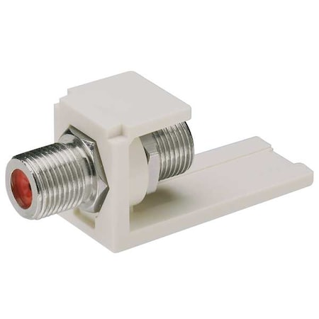 Mini-Com F-Type Coupler,Ivory