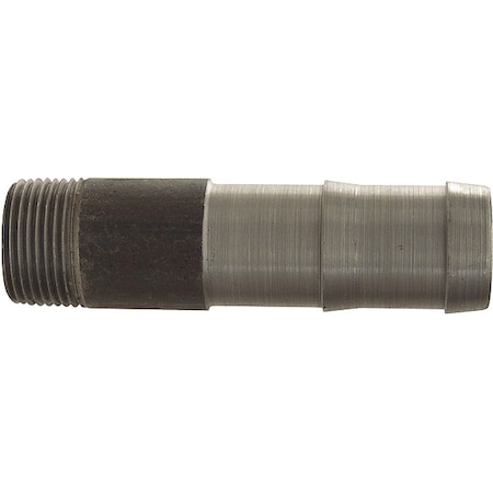 Barbed Hose Fitting,Hose ID 1/2",NPT