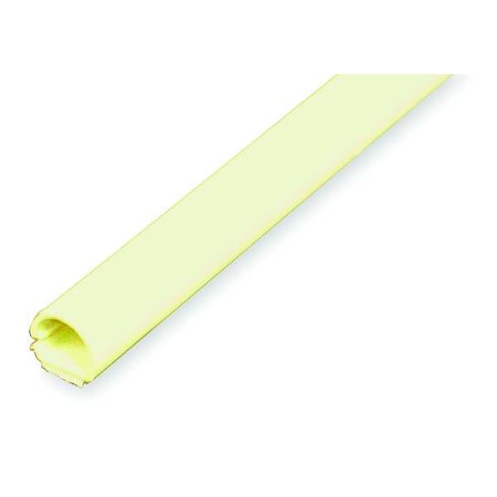 Cover Plate Raceway, 300 Series, 1 Channel, 1/2 in W, 3/8 in H, 5 ft L, Ivory