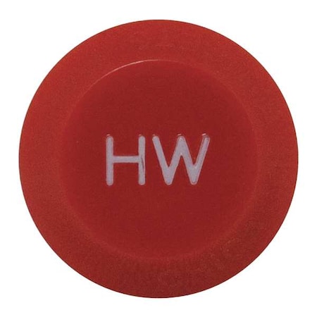 Button, Hot Water, Plastic, For Use With 204-4-Arm Handles