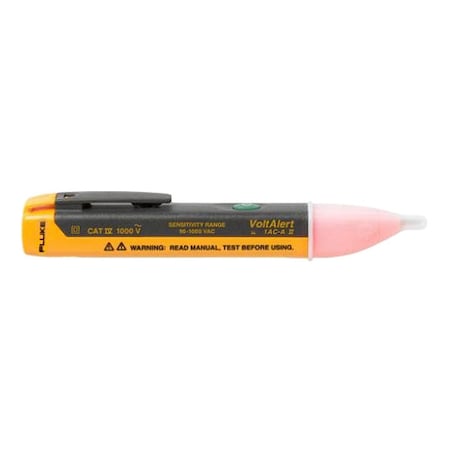 Voltage Detector, Range 90 to 1000V AC, Audible/Visual Indication, Push Button Switch, Auto Off
