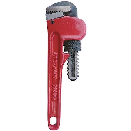 6 in L 3/4 in Cap. Cast Iron Straight Pipe Wrench