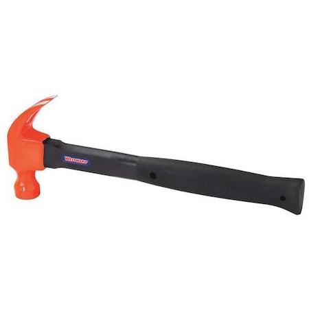 Claw Hammer,13 in. L,Steel,16 oz. Head