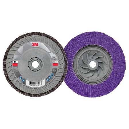 Flap Disc,5 in Dia, 5/8 in Arbor,40 Grit