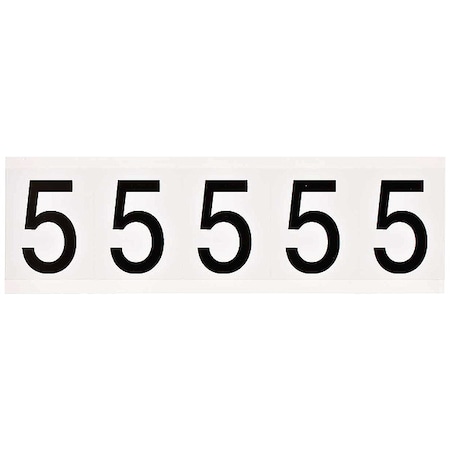 Number Label,1-15in.H Character,Vinyl, PK5