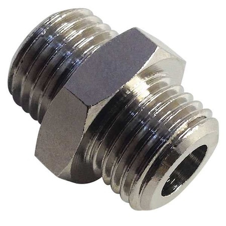 Male Adapter Brass Adapter, 1/8 in Male BSPP X 1/8 in Male BSPP