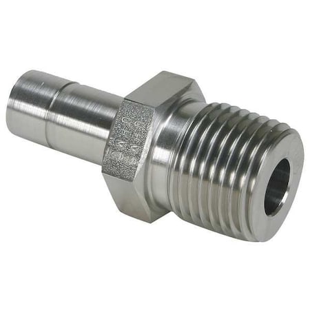 1/8" x 1/4" MNPT x A-LOK SS Tube End Male Adapter