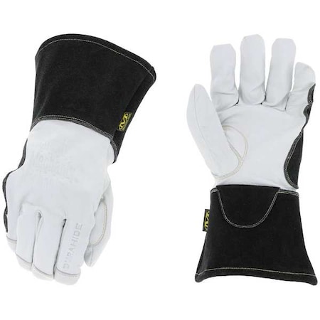 Torch Pulse Welding Gloves, Gauntlet Cuff, Keystone Thumb, Goatskin Leather, 10, 1 PR