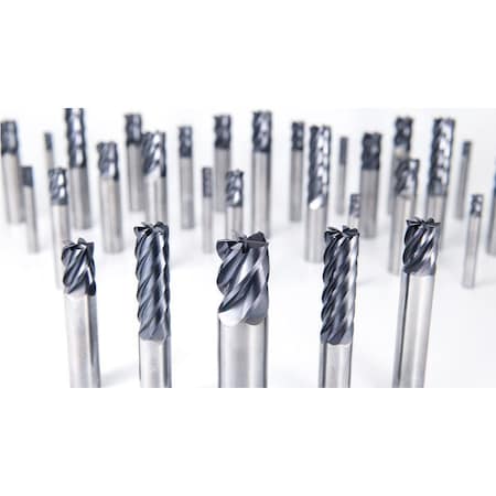Corner Radius End Mill, 0.25 in, Carbide