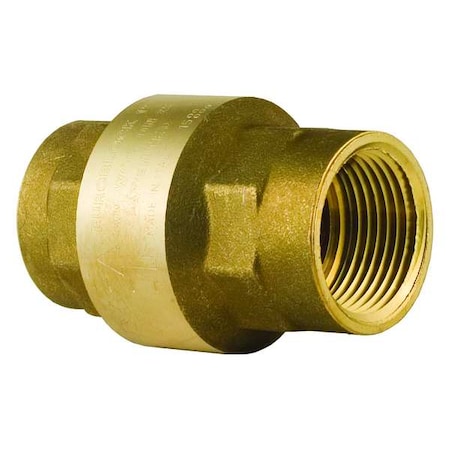 1/4" NPT Brass Spring Check Valve