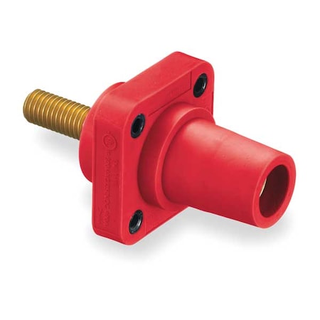 Receptacle,3R, 4X, 12K,Stud,Red