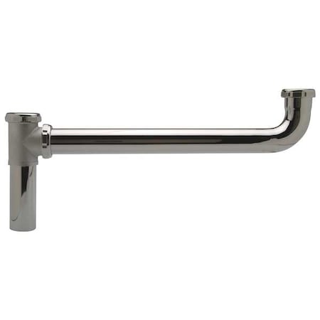 End Outlet, Continuous End Outlet, 1-1/2" Pipe Dia., Cast Brass, Satin Plated