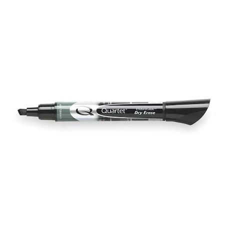 Dry Erase Marker Set, Chisel Tip, Black, PK12