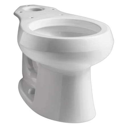 Toilet Bowl, 1.28 to 1.6 gpf, Gravity Fed, Floor Mount, Round, White