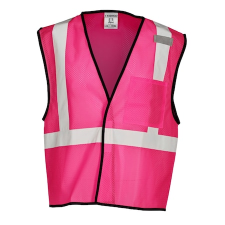 High-Visibility Vest,Pink,L/XL