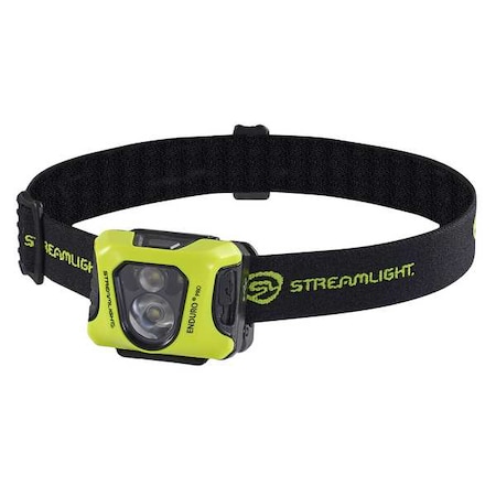 USB Rechargable Headlight, PolyCarbonate, Yellow, 200lm