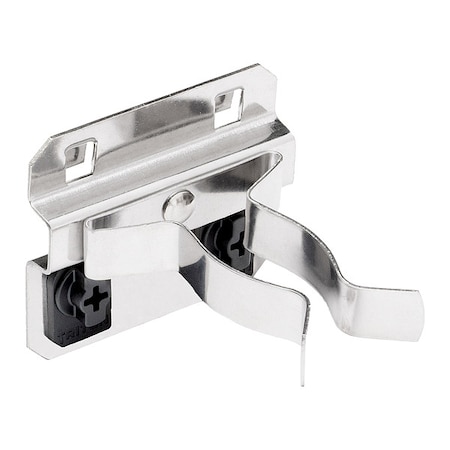1 In. to 2 In. Hold Range Stainless Steel Extended Spring Clip for Stainless Steel LocBoard, PK3