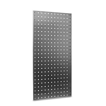 (2) 18 In. W x 36 In. H Stainless Steel 18-Gauge Square Hole Pegboards Mounting Hardware,PR