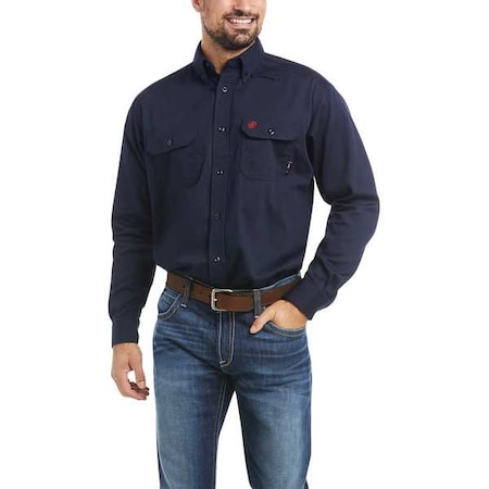 Men's Flame-Resistant Shirt, 8.9 cal/sq cm, M, Cotton