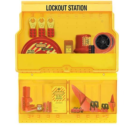 Lockout Station,Fasteners,Yellow
