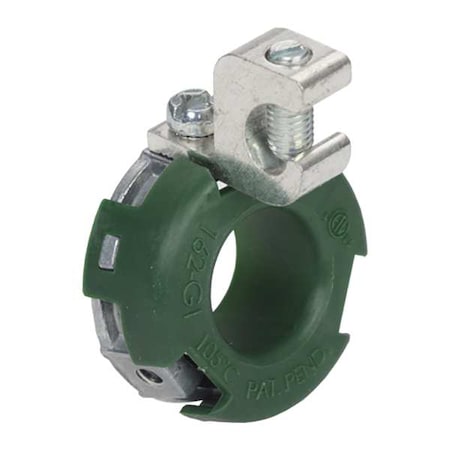 EMT/IMC/Rigid Coupling, 3/4 in, Set Screw; Threaded, Aluminum, Painted, Gray; Green
