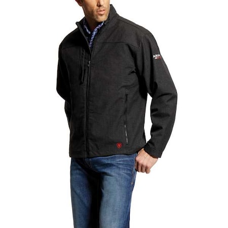FR Softshell Jacket, 35.4 cal/sq cm, XL, 13 oz Zipper Closure