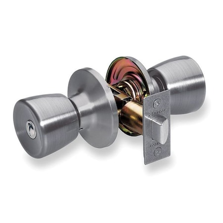 Knob Lockset, Mechanical, Privacy, Grd. 3