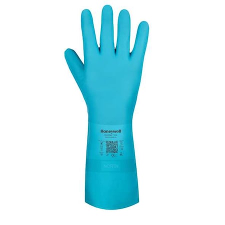 Flextril Chemical Resistant Gloves, Nitrile, 13 in L, 0.38 mm, Green, XXL, 1 PR