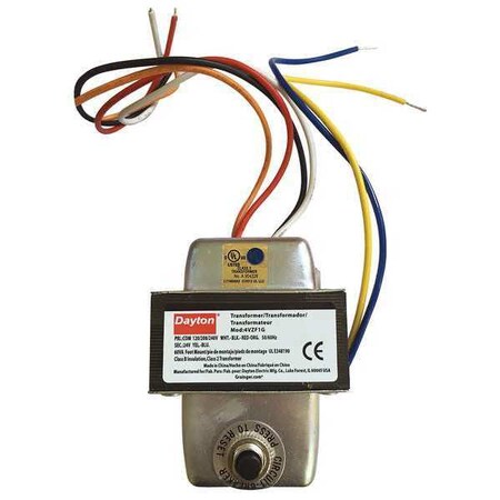 Class 2 Transformer, 60 VA, Not Rated, 24V AC, 120/208/240V AC