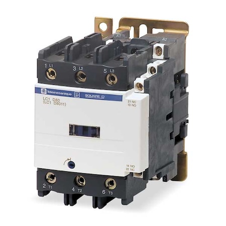 IEC Magnetic Contactor, 1NC/1NO, 24V AC, 3 P, Non-Reversing, Screw Clamp