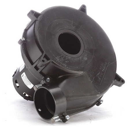 Round OEM Blower, 3400/2400 RPM, 1 Phase, Direct, Plastic 2 Speed