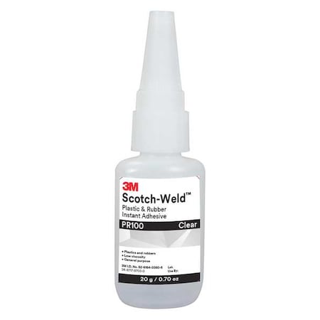 Glue Stick, PR100 Series, White, 0.26 oz, Bottle