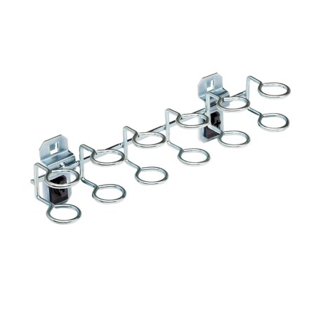 9 In. W Steel Multi-Ring Tool Holder for LocBoard, PK2