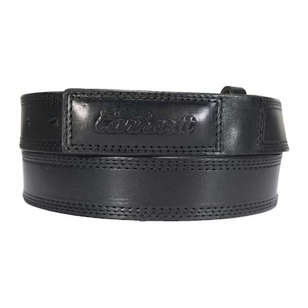 Carhartt Scratchless Belt, Black, Full Grain Bridle Leather, 44 in Length, 1 5/16 in Width