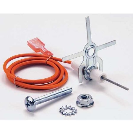 Flame Sensor, LP/NG, 24V, 2 1/4 in L., Universal Ignitor/Sensor Assembly, Mounting Hardware