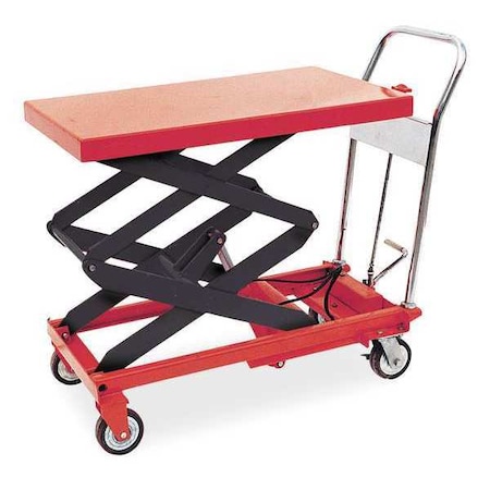Scissor Lift Table, 800 lb. Cap, 20"W, 35-1/2"L