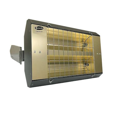 Infrared Quartz Electric Heater, 1 Phase, Galvanized Steel, 240V AC