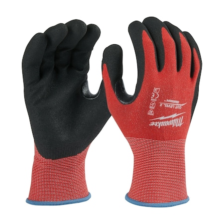 Cut-Resistant Coated Gloves, Cut Level A2 ,Dipped ,Nitrile ,Sandy ,M 12 PK