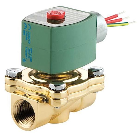 Solenoid Valve, 2-Way, 2-Position, Normally Closed, 1 in Pipe Size, 24V AC, High Flow, NBR