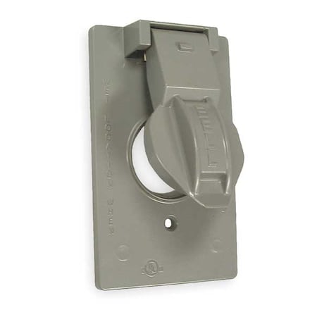 Weatherproof Cover, Single Gang Box Type, 1 Gang, Flip/Snap Cover Type