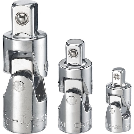 Sockets, 3-pc Universal Joint Set