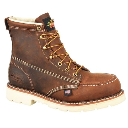 Men's 6-Inch Work Boot, 10 D, Steel Toe, 6 in H, Brown, 804-4375